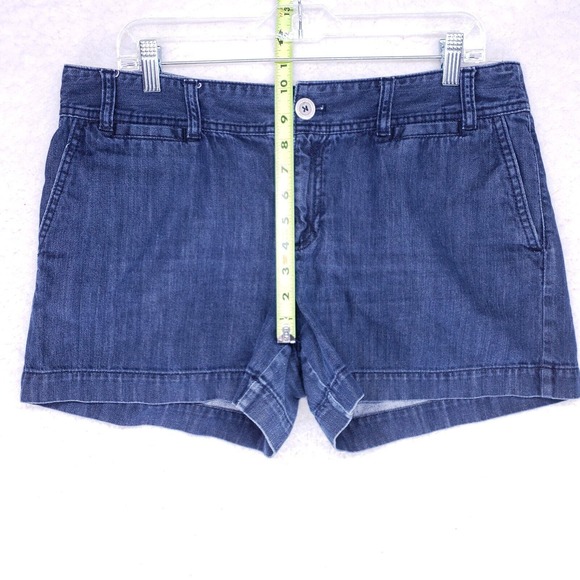 Ann Taytor LOFT Jean Shorts Women Size 14 Mid Rise Denim Pants - Picture 3 of 6